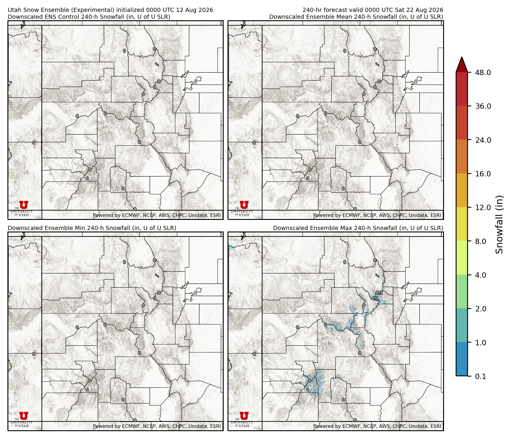 Click to enlarge the NAEFS precipitation Latest NAEFS total precipitation forecast