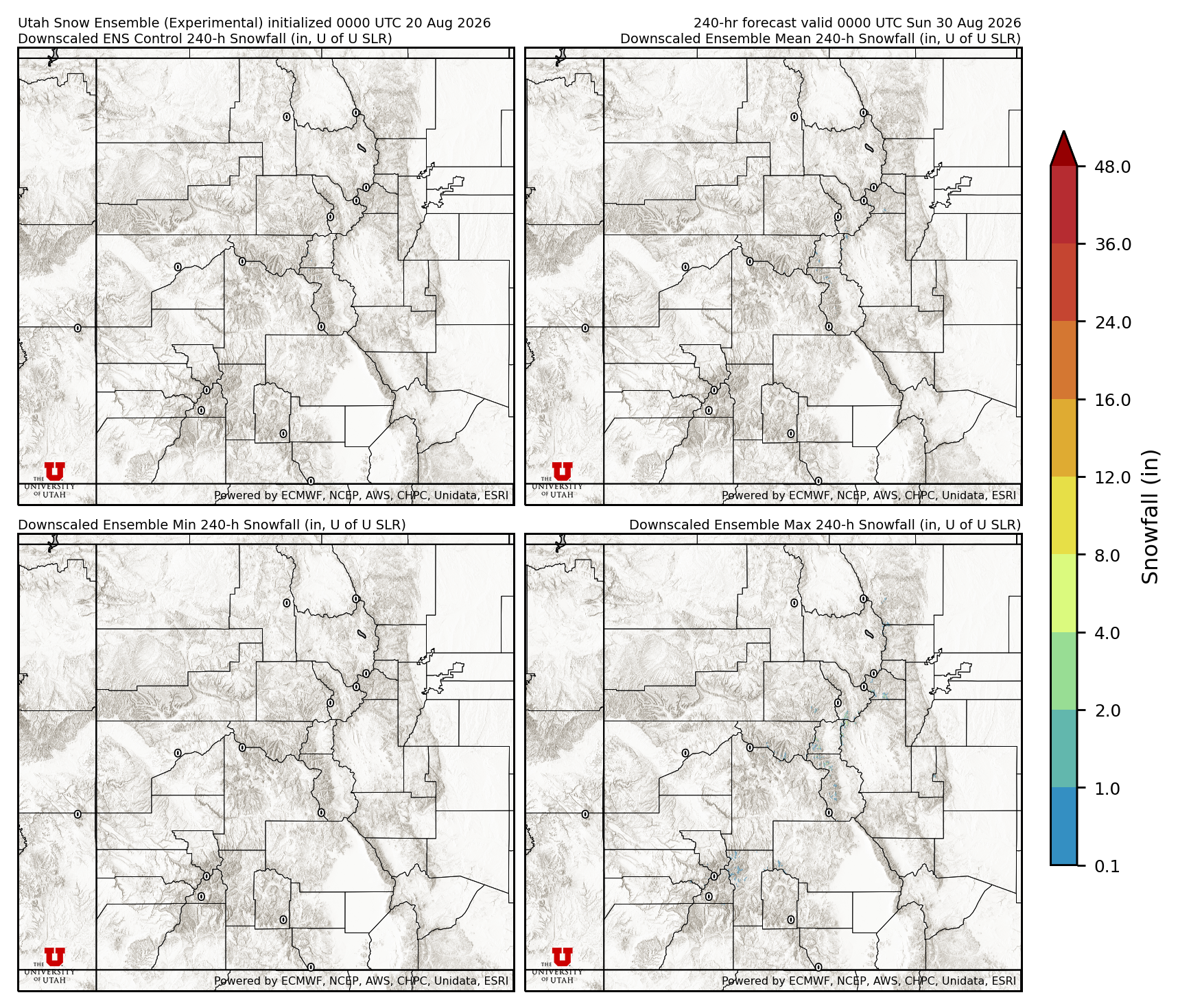 Click to enlarge the NAEFS precipitation Latest NAEFS total precipitation forecast