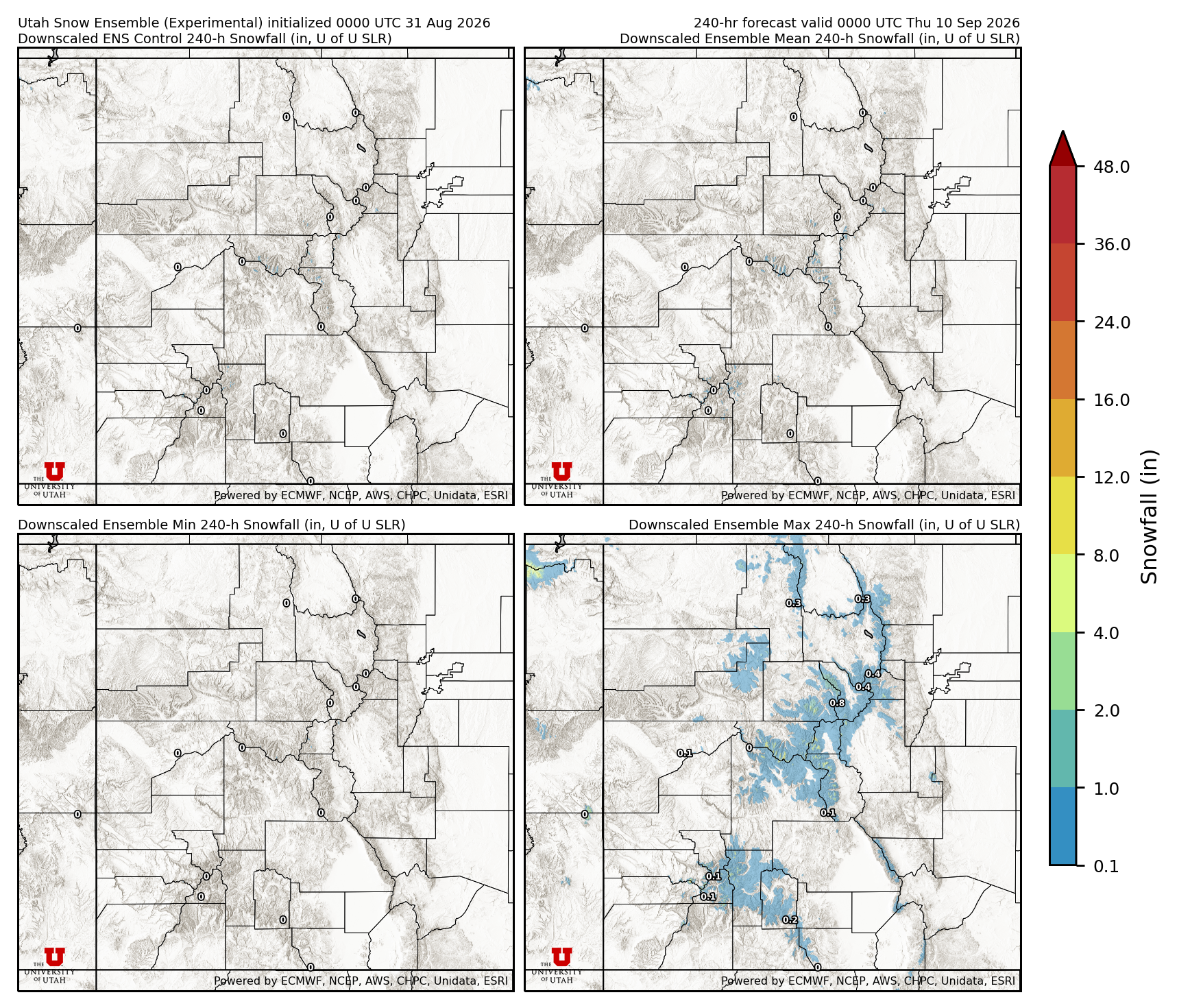 Click to enlarge the NAEFS precipitation Latest NAEFS total precipitation forecast