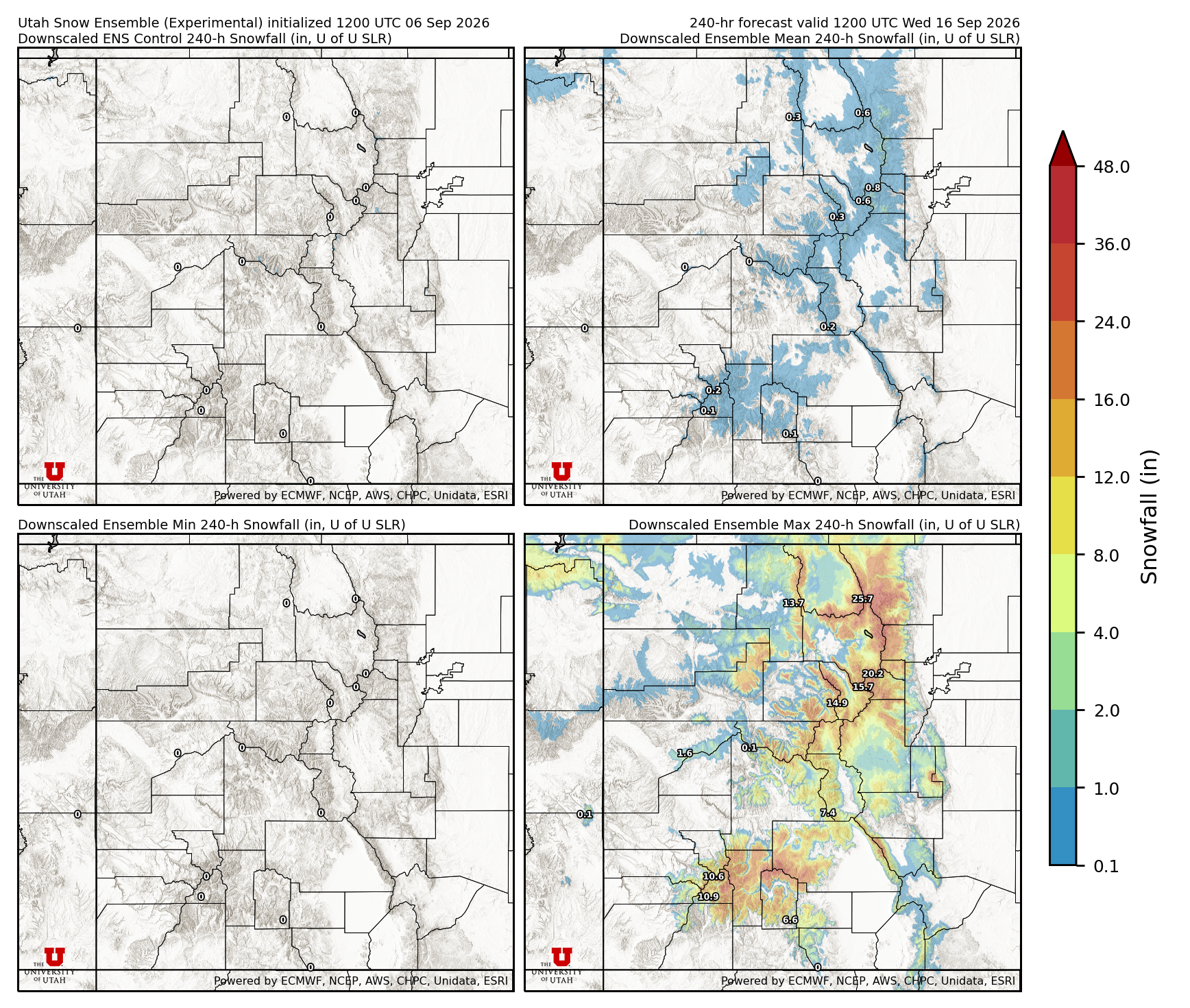 Click to enlarge the NAEFS precipitation Latest NAEFS total precipitation forecast