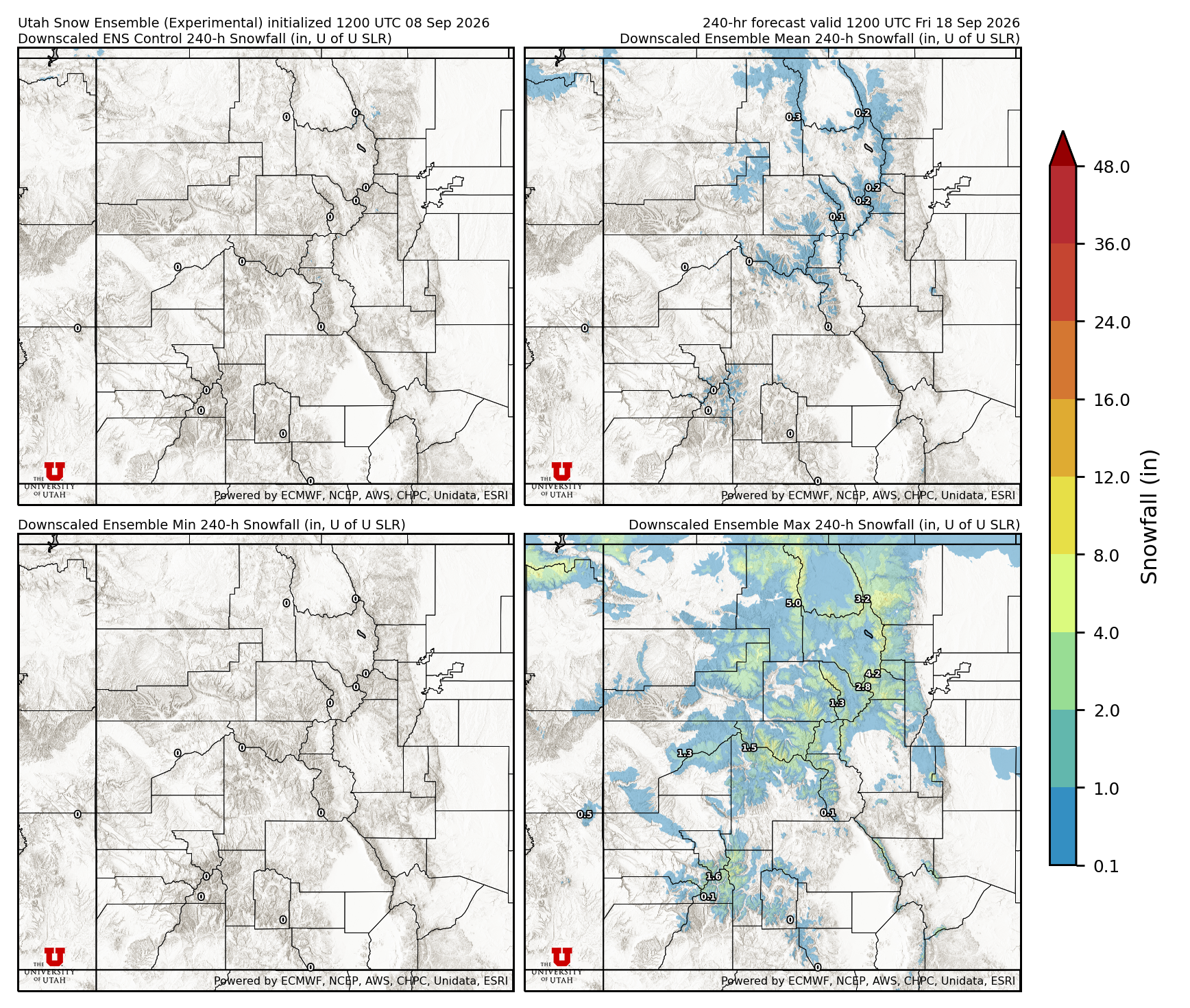Click to enlarge the NAEFS precipitation Latest NAEFS total precipitation forecast