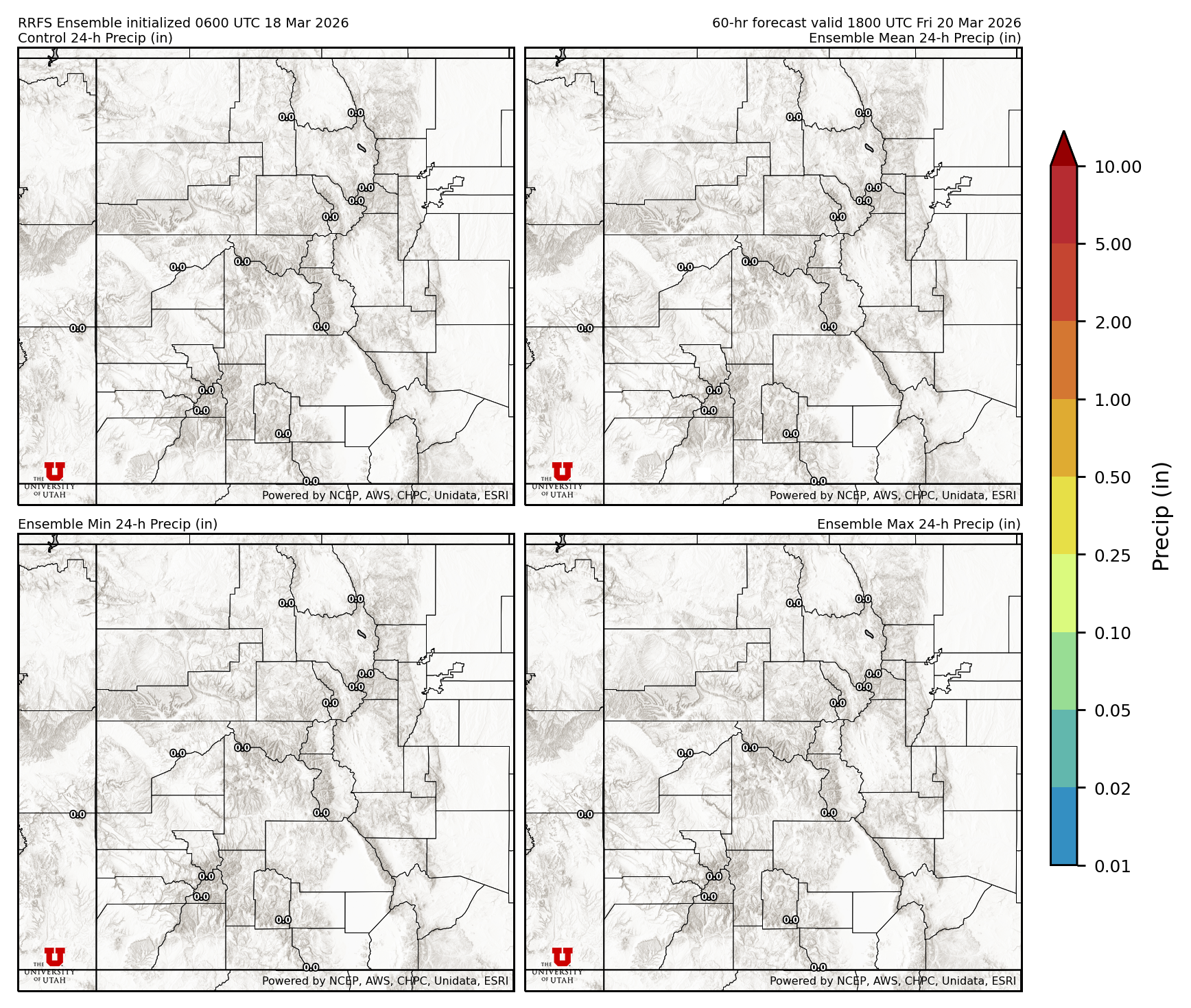 Click to enlarge the SFEF precipitation Latest RRFS total precipitation forecast