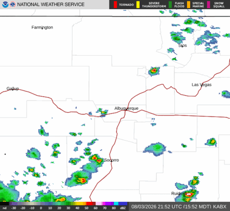 latest image of Albuquerque,NM. radar