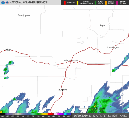 latest image of Albuquerque,NM. radar
