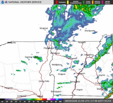 latest image of Burlington,VT. radar