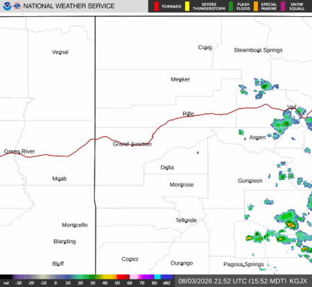 latest image of Grand Junction,CO. radar
