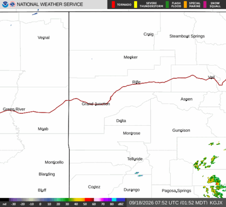 latest image of Grand Junction,CO. radar
