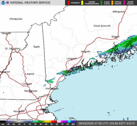 latest image of Portland,ME. radar