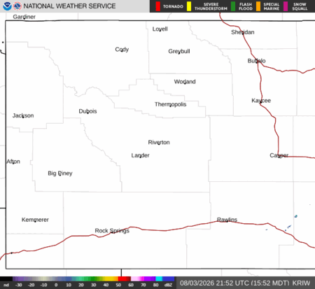 latest image of Riverton,WY. radar