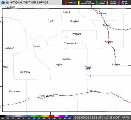 latest image of Riverton,WY. radar