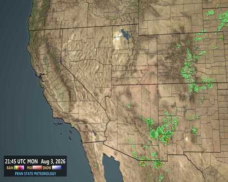 latest image of Southwest radar