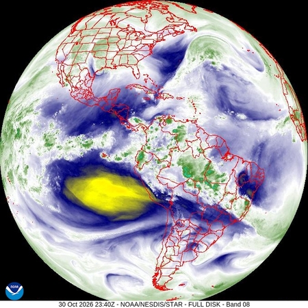 latest image of Eastern N. America water vapor