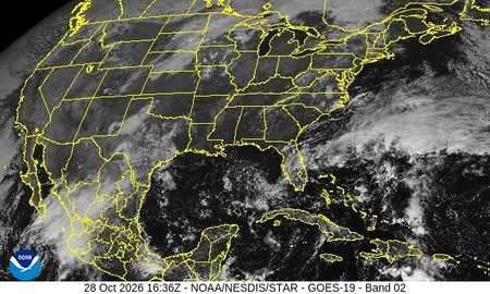 latest image of Eastern US visible