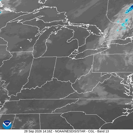 latest image of Central Great Lakes IR