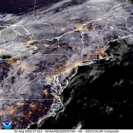 latest image of Northeast geocolor