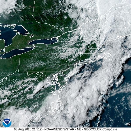 latest image of Northeast geocolor