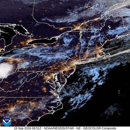 latest image of Northeast geocolor