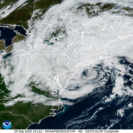 latest image of Northeast geocolor