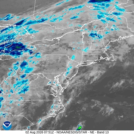 latest image of Northeast IR