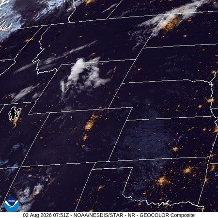 latest image of Northern Rockies geocolor