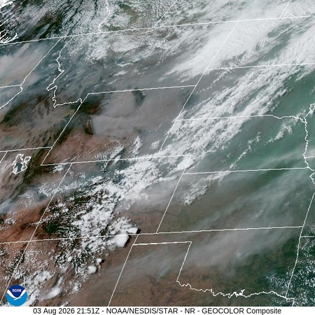 latest image of Northern Rockies geocolor