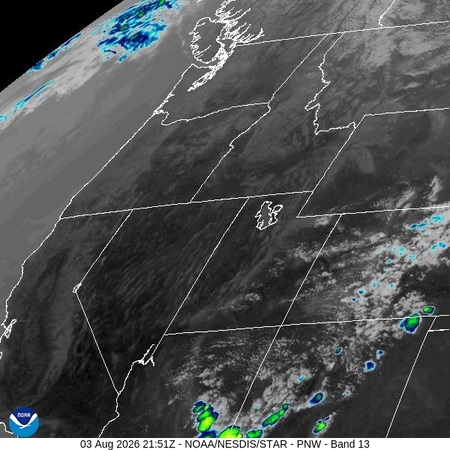 latest image of Pacific Northeast IR