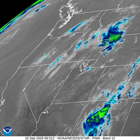 latest image of Pacific Northeast IR