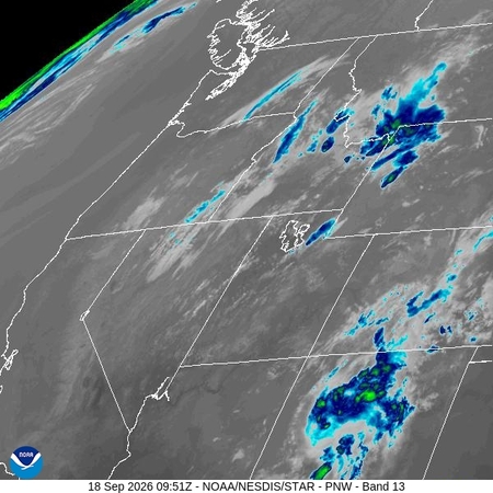 latest image of Pacific Northeast IR