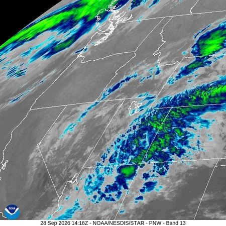 latest image of Pacific Northeast IR