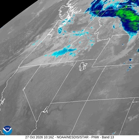 latest image of Pacific Northeast IR