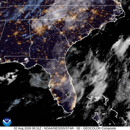 latest image of Southeast geocolor