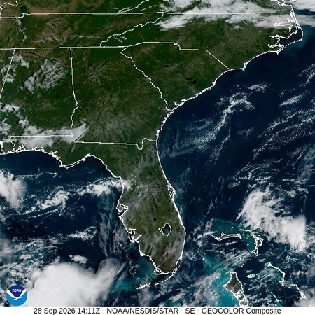 latest image of Southeast geocolor
