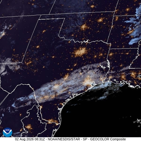 latest image of Southern Plains geocolor