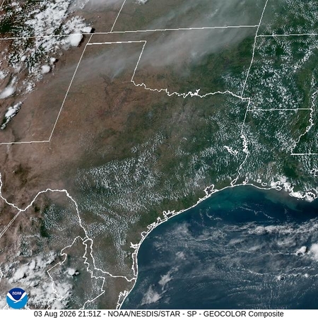 latest image of Southern Plains geocolor