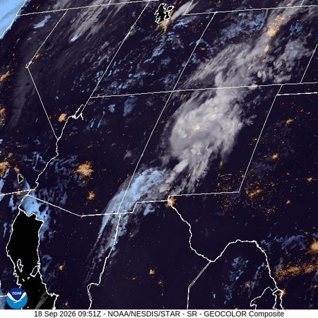 latest image of Southern Rockies geocolor