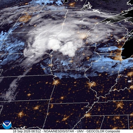 latest image of Upper Miss. Valley geocolor