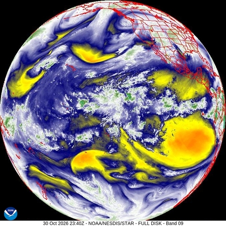 latest image of Western N. America water vapor
