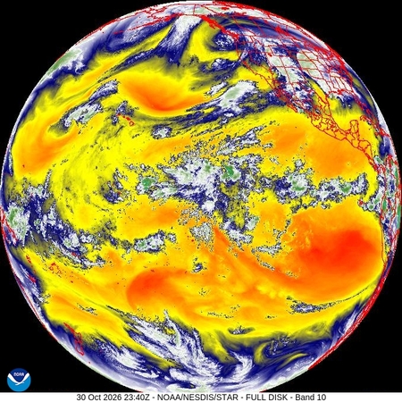 latest image of Western N. America water vapor