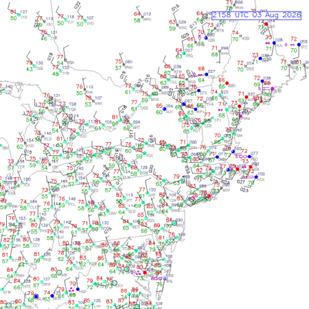 latest image of Albany,NY. obs
