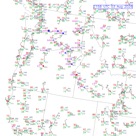 latest image of Lewiston,ID. obs
